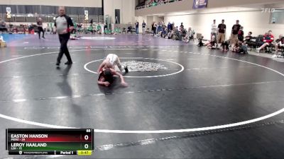 88 lbs Finals (8 Team) - LeRoy Haaland, LSH vs Easton Hanson, Pierz