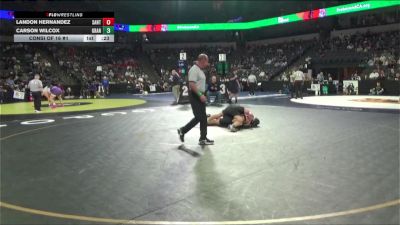 175 lbs Consi Of 16 #1 - Landon Hernandez, Santiago (Corona) (SS) vs Carson Wilcox, Granite Bay (SJ)