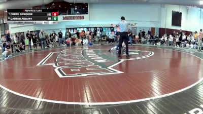 84 lbs Champ. Round 1 - Creed Sprouse, Amherst Wrestling Club vs Carter Asbury, Appomattox