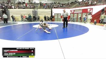66-73 lbs Cons. Round 2 - Cole Shidler, Greentown WC vs Wyatt Hawkins, Avon