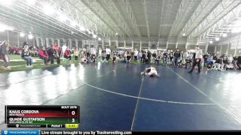 56 lbs Cons. Round 2 - Kaius Cordova, New Mexico vs Quade Gustafson, Badlands Elite WC