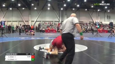 197 lbs Consi of 16 #1 - Andrew Dixon, Oklahoma vs Danny Chaid, North Carolina