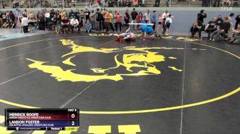 125 lbs 2nd Place Match - Landon Foster, Soldotna Whalers Wrestling Club vs Merrick Roofe, Nikiski Freestyle Wrestling Club