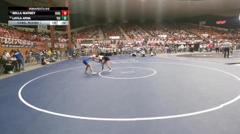 100 lbs Cons. Round 1 - Layla Atha, Towanda-Circle HS vs Bella Matney, Burlington HS