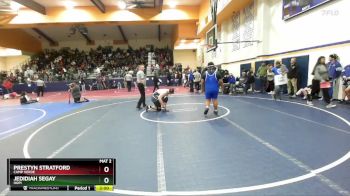 285 lbs Round 2 - Prestyn Stratford, Camp Verde vs Jedidiah Segay, Hopi