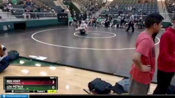 195 lbs Placement Matches (16 Team) - Lou Petkus, Southlake Carroll vs Ben Vogt, Cypress Ranch