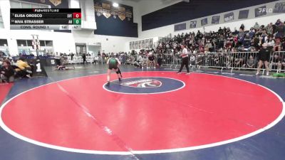 100 lbs Cons. Round 1 - Elisa Orosco, Sierra Vista vs Niva Strasser, Aliso Niguel
