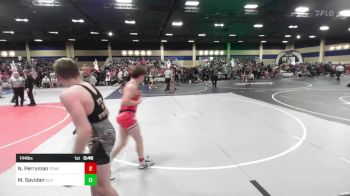 144 lbs Round Of 32 - Nathan Perryman, Temecula Valley WC vs Mason Savidan, Silverback WC