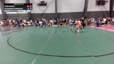 16U Girls GR - 95 lbs Champ. Round 1 - Elise Mertel, WA vs Mackenzee Donenfeld, ID