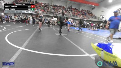 115 lbs Semifinal - Stella Caygill, Raw Wrestling Club vs Cara Prock, Warner Eagles Youth Wrestling