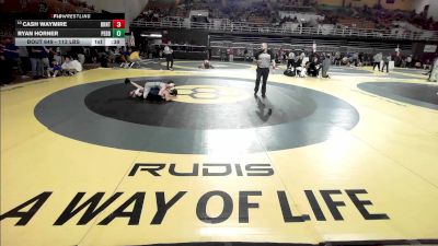 113 lbs Consi Of 8 #1 - Cash Waymire, Brentwood Academy vs Ryan Horner, The Peddie School