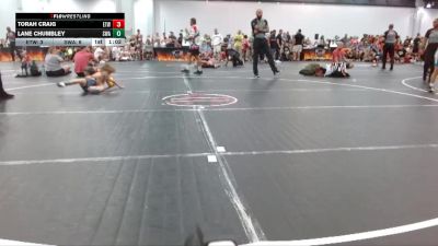 62 lbs Round 1 (4 Team) - Lane Chumbley, Slate Wrestling Academy vs Torah Craig, East TN Wrestling