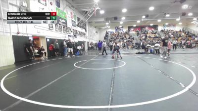 144 lbs Cons. Round 3 - Spencer Ohr, Westminster vs Mario Monsivias, Orange