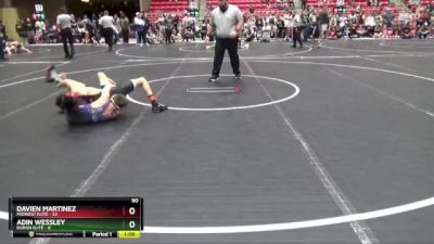 90 lbs Round 1 (6 Team) - Davien Martinez, Midwest Elite vs Adin Wessley, Duran Elite