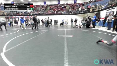 75 lbs Consi Of 4 - Barrett Jones, Weatherford Youth Wrestling vs Landon Terhune, Standfast