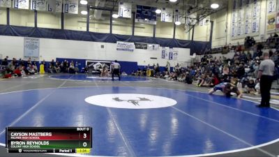 140 lbs Semifinal - Byron Reynolds, Colony High School vs Cayson Mastberg, Palmer High School