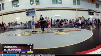 98 lbs Cons. Round 2 - Owen Williams, Delta Wrestling Club Inc. vs William Richardson, Roncalli Wrestling Foundation