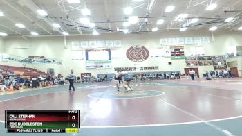 138 lbs Champ. Round 1 - Zoe Huddleston, Twin Falls vs Cali Stephan, Glenns Ferry