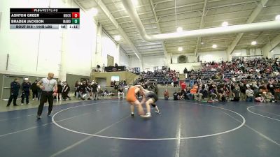 144B lbs Cons. Rd Of 16 - Ashton Greer, Mountain Crest vs Braden Jackson, Maple Mountain