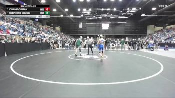 113 lbs Champ. Round 1 - Shepherd Young, DeSoto HS vs John Goodman, Andover