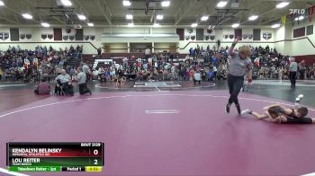 J-5 lbs 7th Place Match - Lou Reiter, Team Bosco vs Kendalyn Belinsky, Immortal Athletics WC