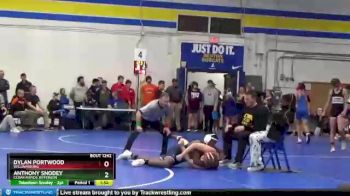 Round 3 - Anthony Snodey, Cedar Rapids Jefferson vs Dylan Portwood, Williamsburg