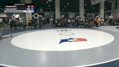 75 kg Cons. Sub-quarters - Julian Smith, Ascender Elite vs Beau Brown, Willard Youth Wrestling Club