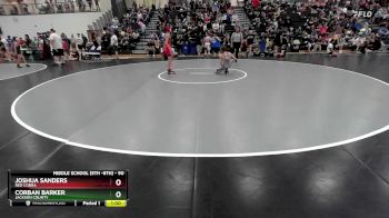 90 lbs Cons. Round 2 - Joshua Sanders, Red Cobra vs Corban Barker, Jackson County