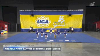 Arcadia First Baptist Christian Sch - Lions [2025 Small Junior Varsity Game Day Day 1] 2025 UCA Houston Regional