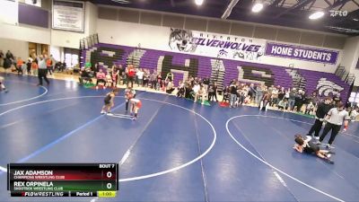 49 lbs Quarterfinal - Jax Adamson, Champions Wrestling Club vs Rex Orpinela, Shootbox Wrestling Club