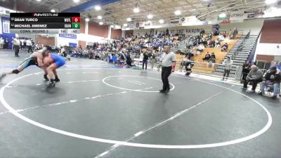 150 lbs Cons. Round 3 - Dean Turco, Westlake vs Michael Jimenez, San Gorgonio