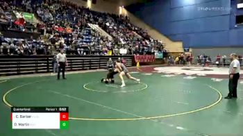 2 lbs Quarterfinal - Christopher Barber, Poquoson vs Dawson Martin, Radford