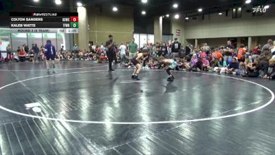 90 lbs Round 2 (6 Team) - Colton Sanders, Gulf Coast WC vs Kaleb Watts, The Factory Wrestling