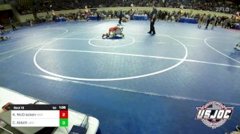 112 lbs Round Of 32 - Kanon McCracken, Highlander Youth Wrestling vs Christian Abbitt, Little Axe Takedown Club