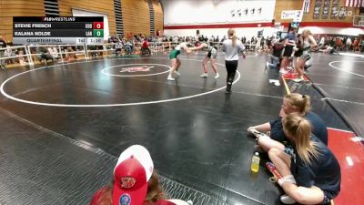 129-141 lbs Quarterfinal - Kalana Nolde, Lander Middle School vs Stevie French, Cody Middle School