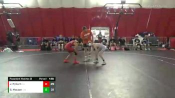106 lbs Placement Matches (8 Team) - Brady Mouser, LeRoy Gold vs Johnny Pyburn, Wisconsin Rapids