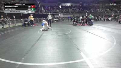75 lbs Round Of 16 - Andrew Lopera, Apex vs Joey Snyder, Cranford