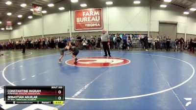 53 lbs Cons. Round 3 - Sebastian Aguilar, Pit Bull Wrestling Academy vs Constantine Ingram, Poquoson Athletic Association