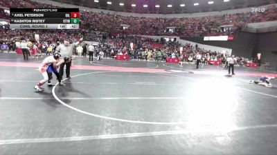 91 lbs Cons. Round 2 - Kashton Ristey, Blair Taylor Youth Wrestling vs Axel Peterson, Baldwin-Woodville