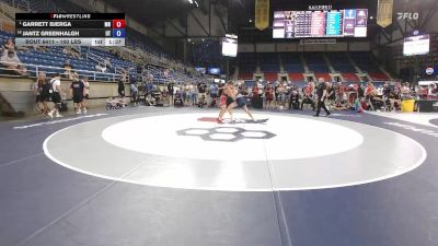 100 lbs Cons. Semis - Garrett Bjerga, MN vs Jantz Greenhalgh, UT