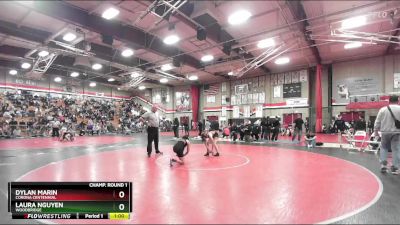 105 lbs Cons. Round 2 - Laura Nguyen, Woodbridge vs Dylan Marin, Corona Centennial