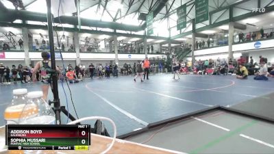 118-128 lbs Round 4 - Sophia Mussari, Pontiac High School vs Addison Boyd, Galesburg