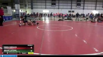 126 lbs Round 1 (6 Team) - Brodie Altman, MAT RATS WRESTLING CLUB vs Owen Greslick, HANOVER HAWKEYE