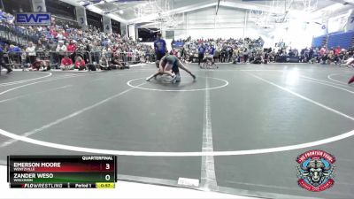 165 lbs Quarterfinal - Zander Weso, Wisconsin vs Emerson Moore, Wentzville