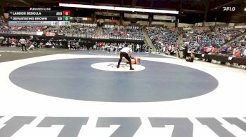 132 lbs Champ. Round 1 - Landon Bedolla, Arkansas City HS vs Devastating Brown, Bonner Springs HS