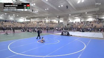 65 lbs Champ. Round 2 - Baker Reynolds, GROUND ZERO WRESTLING CLUB vs Kaleb Thornhill, Buccaneer Wrestling Club