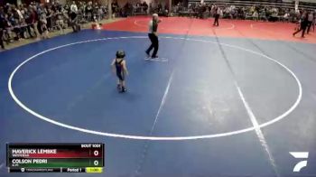 40 lbs Champ. Round 1 - Maverick Lembke, Westfield vs Colson Pedri, K-M