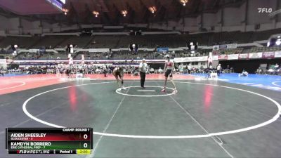 126 lbs Champ Round 1 (16 Team) - Kamdyn Borrero, Erie Cathedral Prep vs Aiden Sheesley, Gloucester