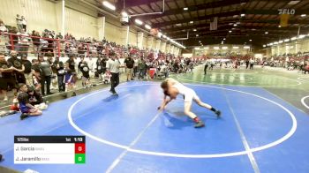 125 lbs Rr Rnd 1 - Juanito Garcia, Saguache Wolfpack vs Julian Jaramillo, Badlands WC