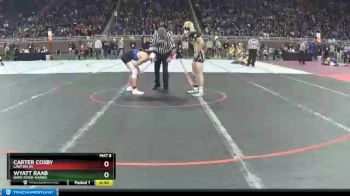 D4-160 lbs Cons. Round 1 - Wyatt Raab, Bark River-Harris vs Carter Cosby, Lawton HS